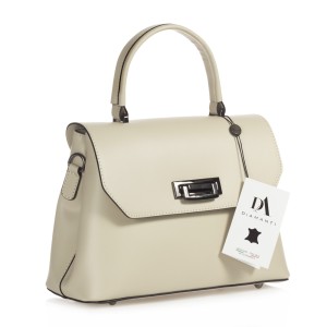 Geanta dama din piele naturala DiAmanti Cesara Crem